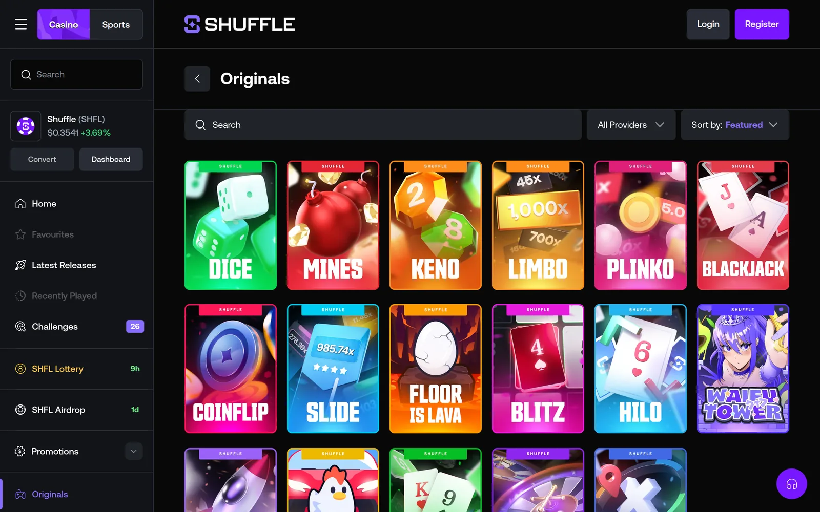 Shuffle in-house originals