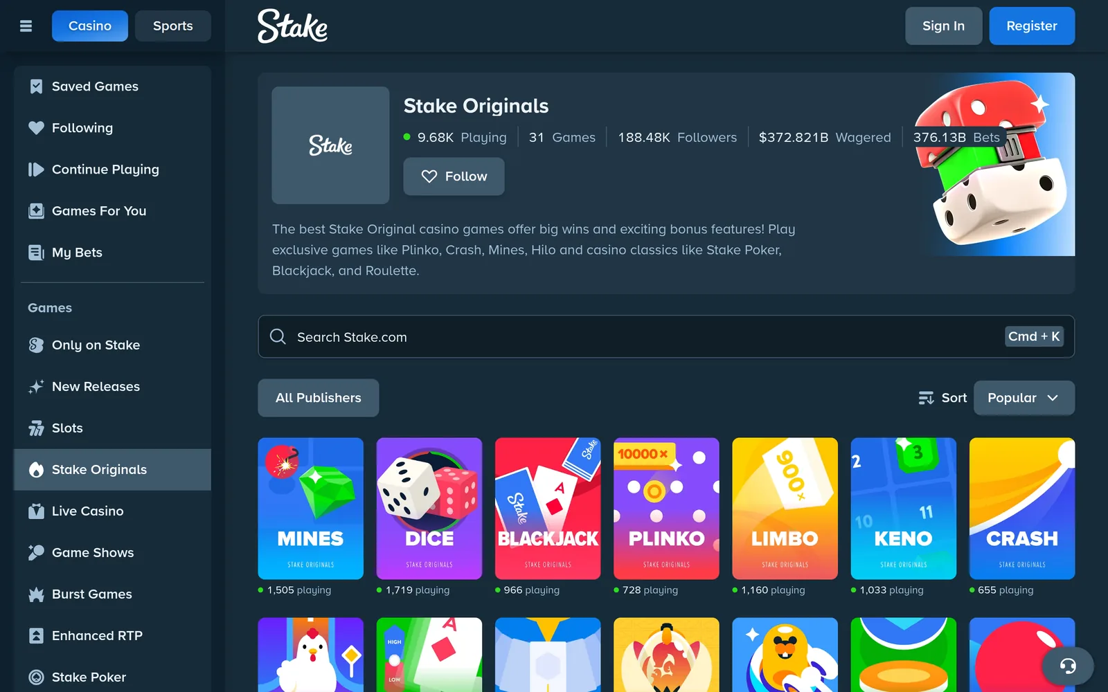 Stake in-house originals